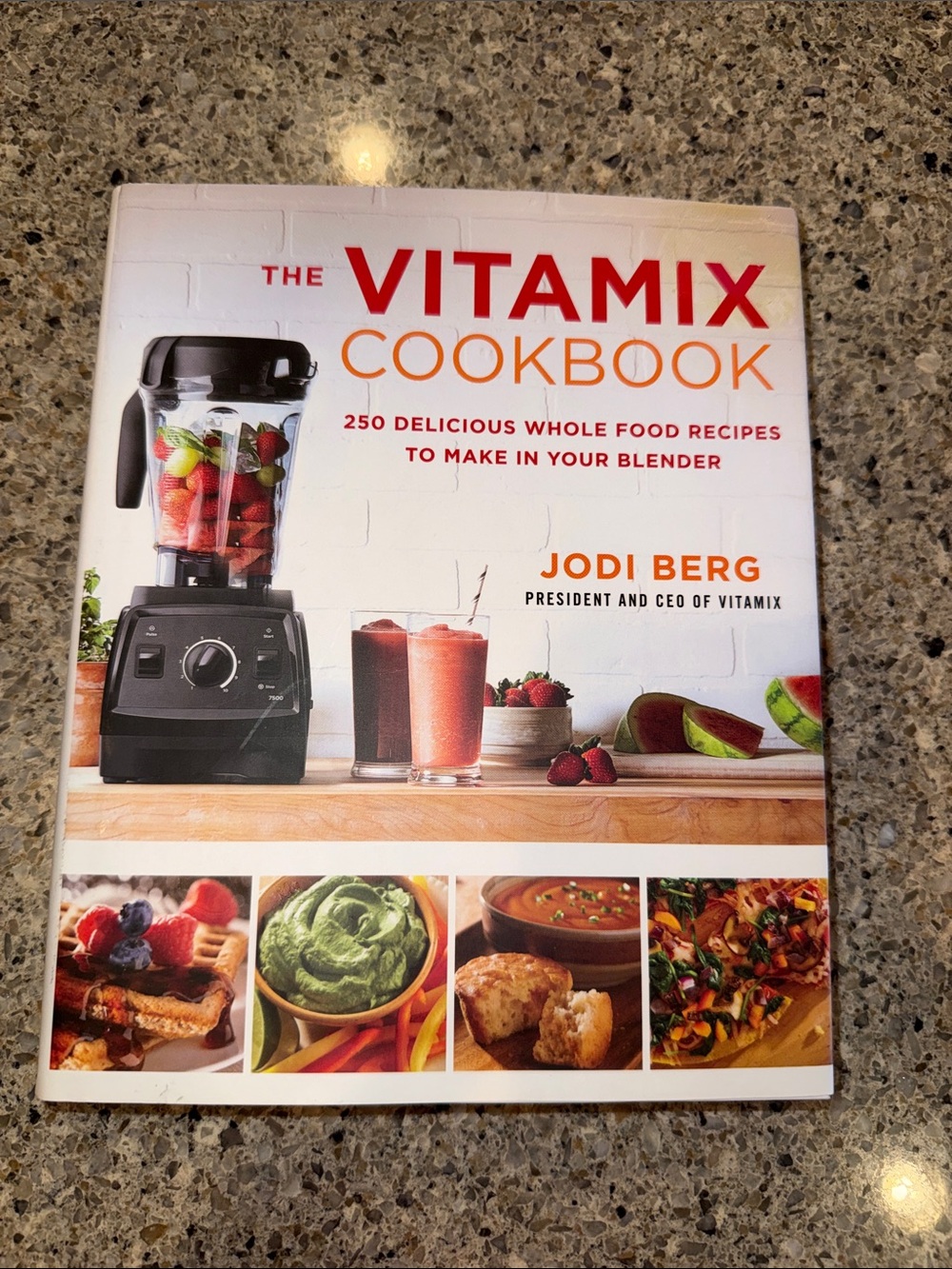 The Vitamix Cookbook by Jodi Berg - White & Red Cover
